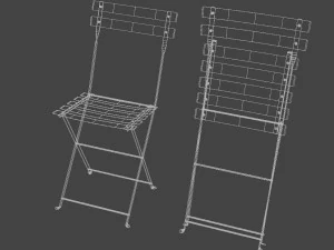 bistrot metal chair 3D Model