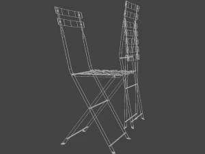 bistrot metal chair 3D Model