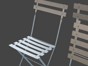 bistrot metal chair 3D Model