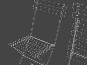 bistrot metal chair 3D Model