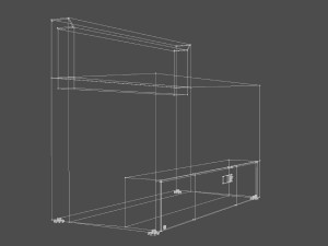 pizza table 3Dモデル