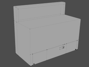 pizza table 3Dモデル