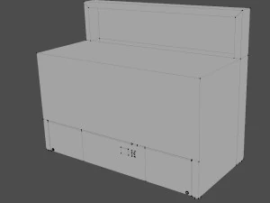 pizza table 3D Model