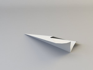 paper rocket origami 3D Model