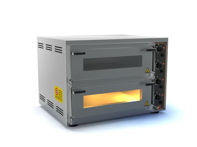 Pizza Oven 3D Model .c4d .max .obj .3ds .fbx .stl .blend 