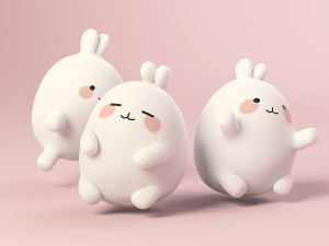 Bunny kawaii 3D 모델