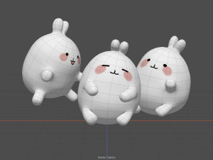 Bunny kawaii 3D 모델