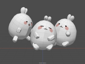 Bunny kawaii 3D 모델