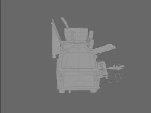 Foodtruck Coffee Low Poly 3D Model