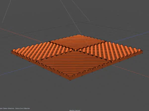 Garage Floor Tile Plastic 3D Model