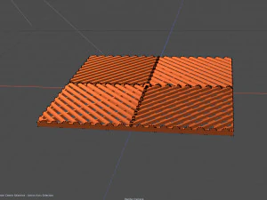 Garage Floor Tile Plastic 3D Model