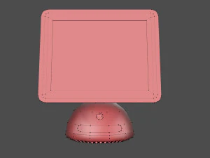 Imac G4 低聚 3D 模型