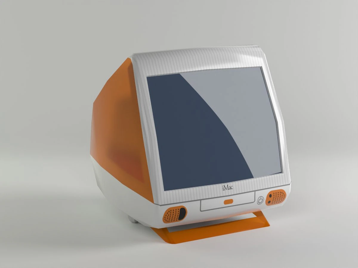 Imac 98 poli rendah Model 3D .c4d .max .obj .3ds .fbx .stl .blend 