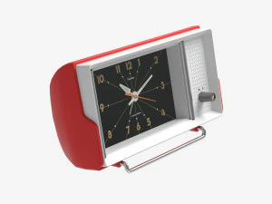 Alarm clock 60s red 3D Model