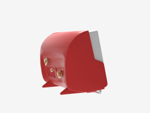 Alarm clock 60s red 3Dモデル