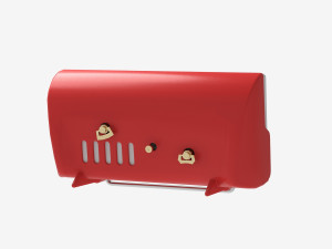 Alarm clock 60s red 3Dモデル