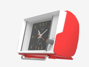 Alarm clock 60s red 3Dモデル