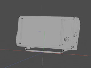 Alarm clock 60s red 3D Model