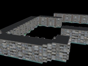 russian block of flats 3D Модель