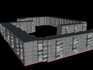russian block of flats 3D Модель