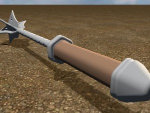 flanged mace Modèle 3D