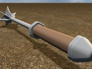 flanged mace 3D Model