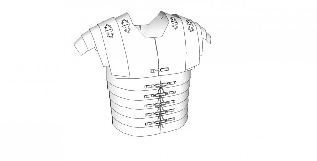 lorica segmenta 3D Модель .c4d .max .obj .3ds .fbx .stl .blend 