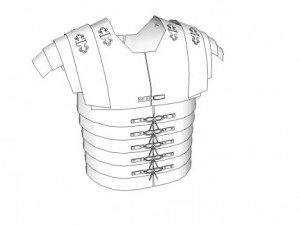 lorica segmenta Modello 3D