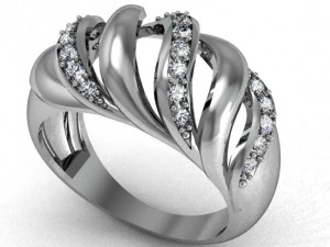 cincin berlian Model 3D
