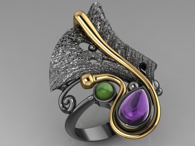 Ring 3D Model .c4d .max .obj .3ds .fbx .stl .blend 