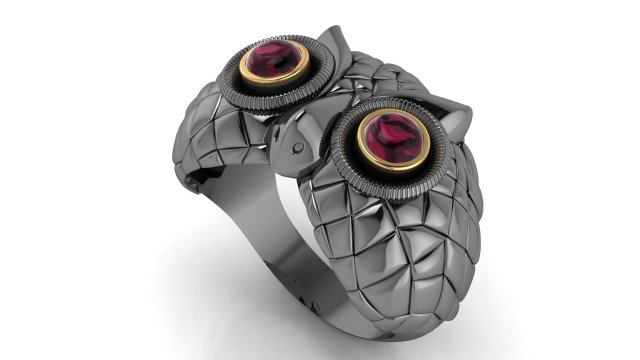 Ring 3D Принт Модель .c4d .max .obj .3ds .fbx .stl .blend