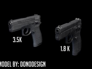 cz75 d compact 3D Model