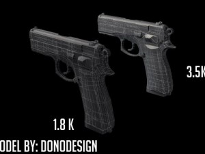 cz75 d compact 3D Model