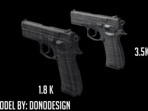 cz75 d compact 3D Model