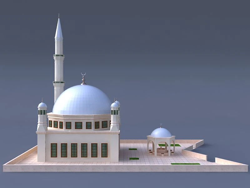 mosque 3D Model .c4d .max .obj .3ds .fbx .stl .blend 