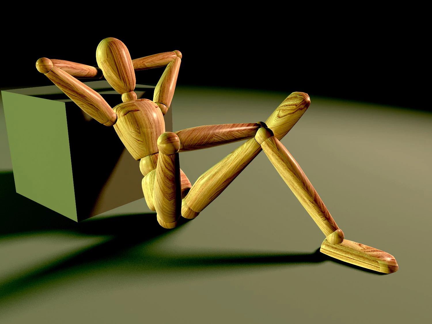 wooden puppet 3D Model .c4d .max .obj .3ds .fbx .stl .blend