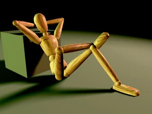 деревянная кукла 3D Модель