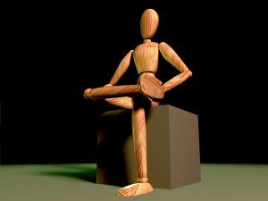 wooden puppet 3Dモデル