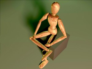 wooden puppet 3Dモデル