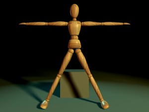 wooden puppet 3Dモデル