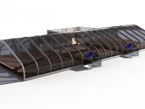 палаточный зал 3D Модель