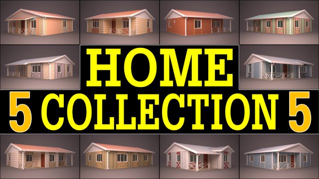 home collection 5 3D-Modell .c4d .max .obj .3ds .fbx .stl .blend 