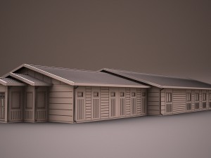 prefabricated building collection 3D Model