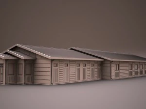 prefabricated building collection 3D Model