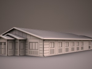 prefabricated building collection 3D Model