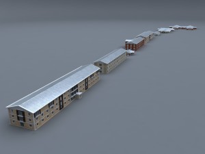 prefabricated building collection 3D Model