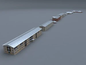prefabricated building collection 3D Model