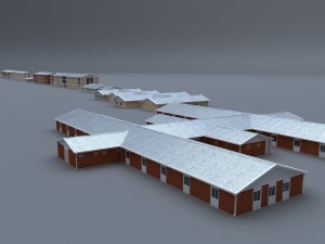 prefabricated building collection 3D Model