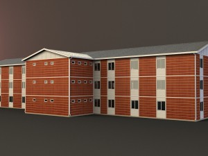 prefabricated building 1 Modello 3D