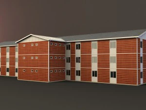 сборное здание 1 3D Модель